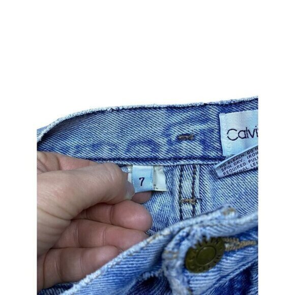 Vintage 90s Calvin Klein High Waisted Mom Jeans Size 7 - Picture 3 of 5